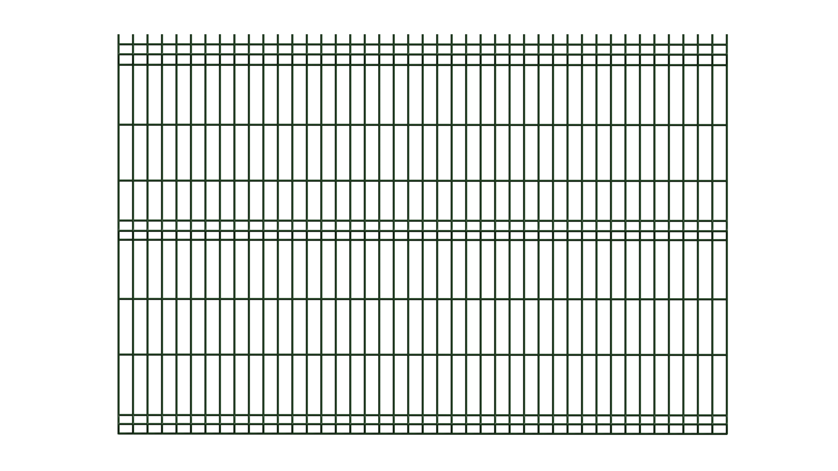 ogrodzenie paneloweg zielone przód